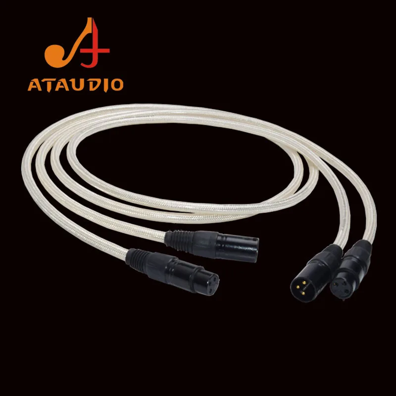 ATAUDIO медный и посеребренный Hifi XLR кабель Hi-end 2XLR папа-мама | Электроника