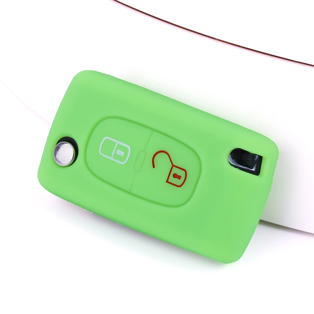 2018 новый силиконовый автомобильный брелок для ключей чехол peugeot 206 208 308 3008 508 RCZ 207