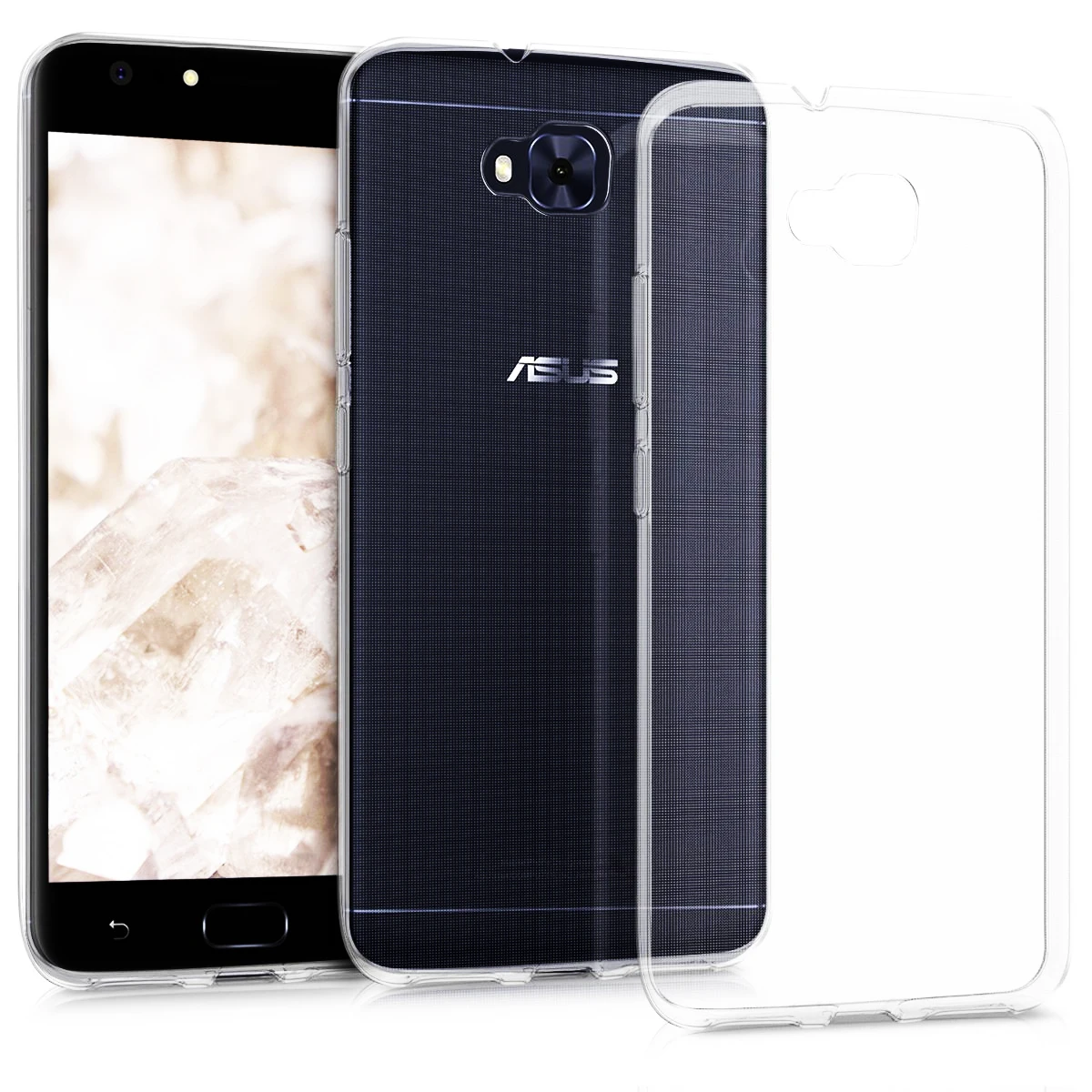 Для Asus Zenfone 4 Selfie ZD553KL чехол ультра тонкий кристально прозрачный мягкий ТПУ