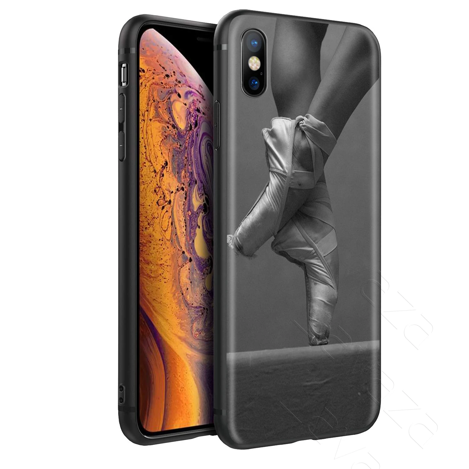 Lavaza Ballet Dance Girl Ballerina Slippers Case for iPhone 11 Pro XS Max XR X 8 7 6 6S Plus 5 5s se |