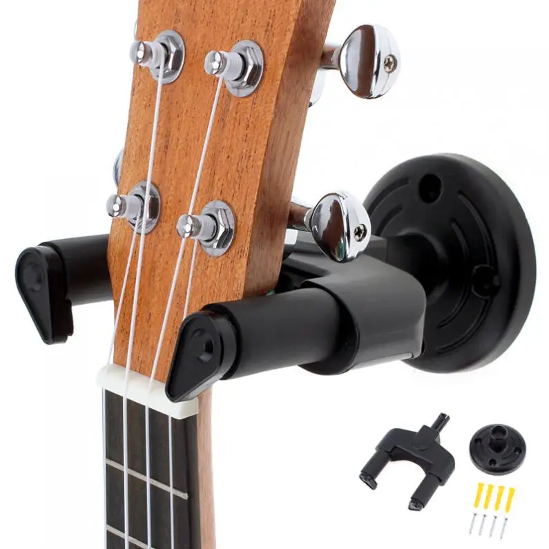 Wall Mount Soft Sponge Guitar Hanger Holder Neck Width 50mm Non-slip Hook Installation Kit for Guitar / Ukulele Accessories