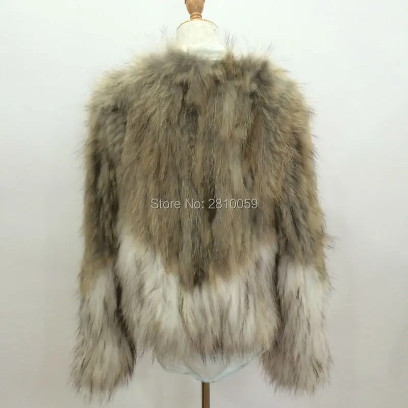 J0130 куртки из натурального меха енота женское меховое пальто для женщин зимние
