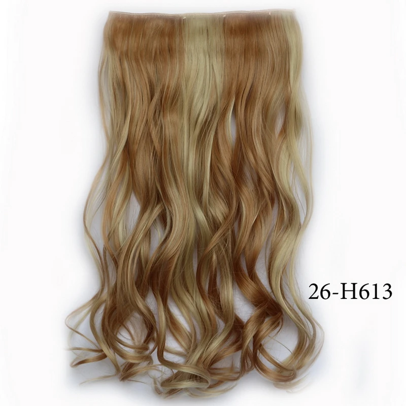 Multi Цвета 6 Модели 24 дюймов Жаропрочных Шиньоны Синтетический Клип В Наращивание