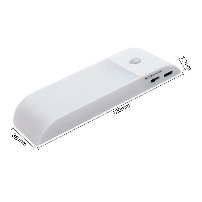USB Rechargeable PIR Motion Sensor Night Light Wireless 12 LED Under Cabinet Closet Wardrobe Lamp W/Magnetic Auto/ON/OFF | Освещение