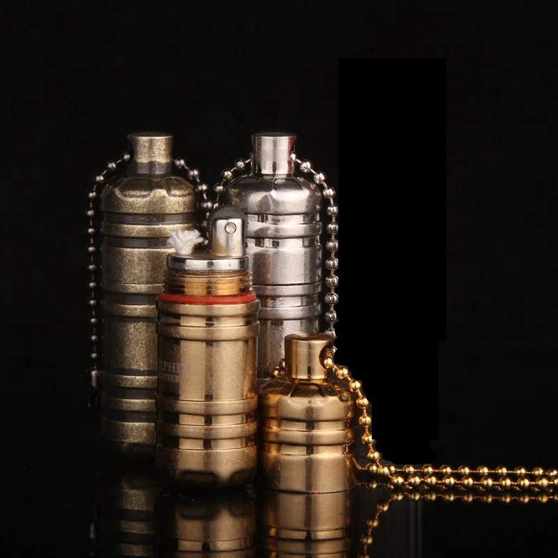 Портативный Водонепроницаемый мини сигарет горюче Fire брелок топлива ножи Capsule