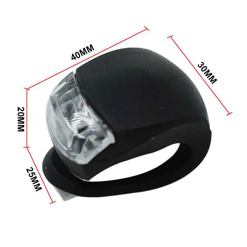 

Bicycle Front Light Silicone LED Head Front Rear Wheel Bike Light Waterproof Cycling With Battery Bicycle Accessories Bike Lamp