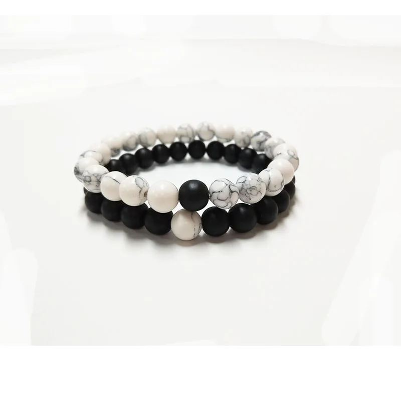 

LELX Couples Distance Bracelet Classic Natural Stone for Men Women