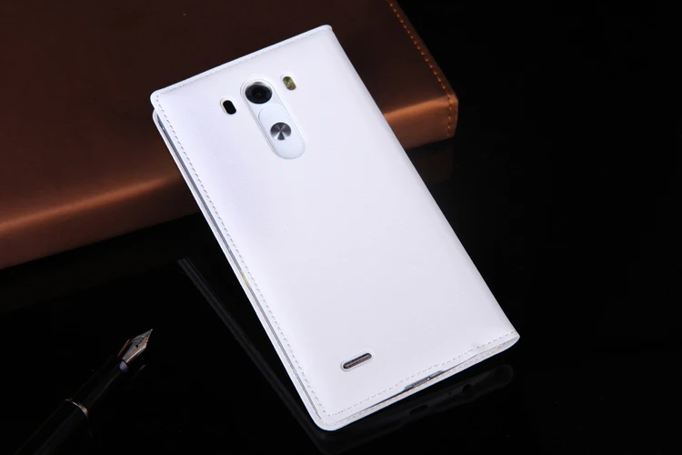 Откидной кожаный чехол для телефона LG G3 LGG3 G 3 D855 D850 D 855 850 D851 умный чехол с окошком для просмотра с кругами и функцией сна быстрый ответ