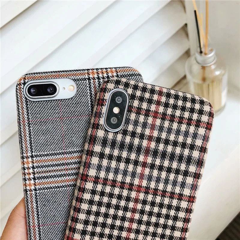 DISCASE ПК Жесткий корпус чехол для iphone XS XR Max простой INS корейский стиль суб-ткань X 8 7