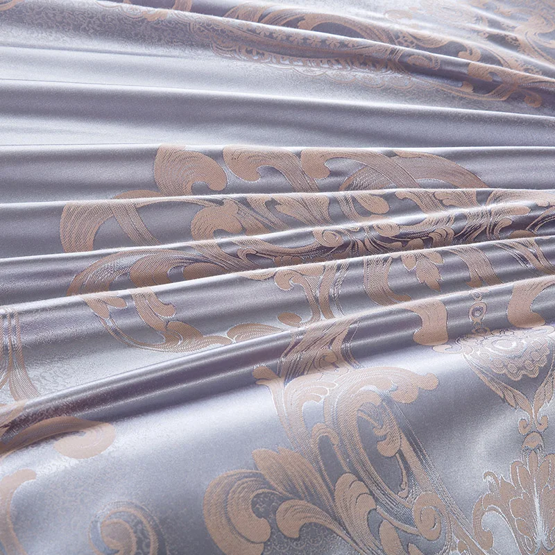 Новое поступление queen King size сатин-жаккард постельное белье Роскошные свадебные постельных принадлежностей подшивки Pillowcases38