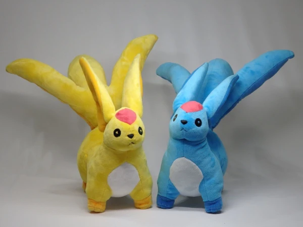 

FF XIV Carbuncle Emerald and Topaz Plush Doll Japan Plush toy Gift