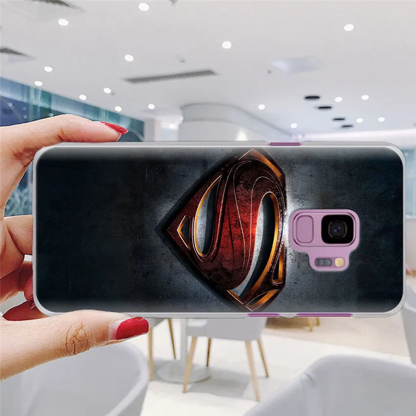 Значок "Супермен" с логотипом чехол для телефона для samsung Galaxy S10e S10 плюс S7 S8 S9 Plus, Note 8, 9, 10, плюс S10 5G M20 M30 жесткий чехол Coque