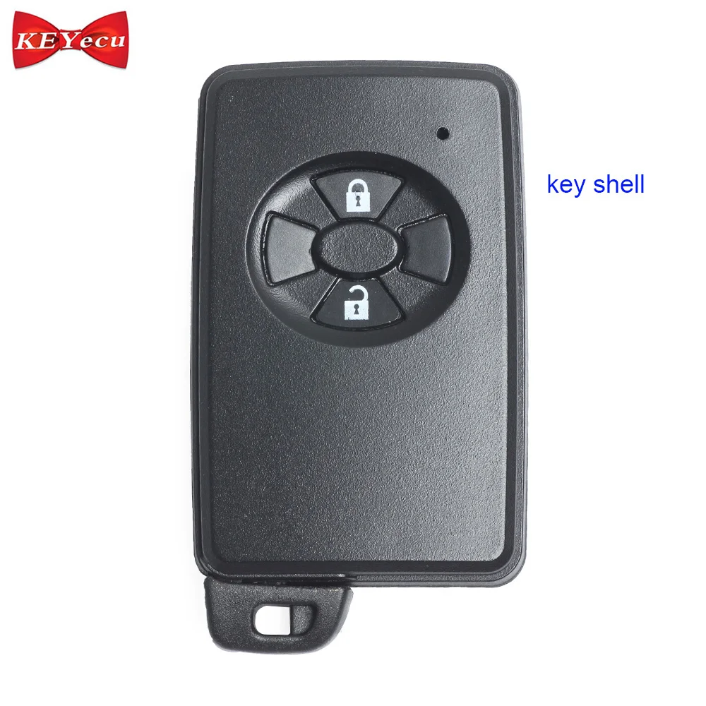 KEYECU для Toyota Avalon Camry Highlander Crown Corolla Yaris дистанционный Автомобильный ключ оболочки 2Btn