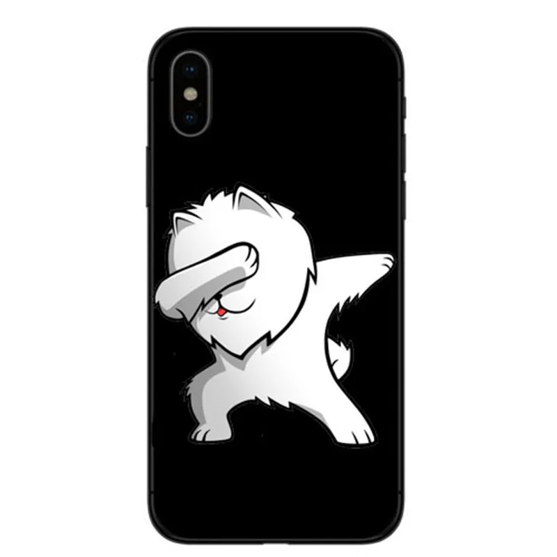 TPU Pomeranian cao bonito Caso Capa Dura para o iPhone Da Apple X XS Max XR 6 7 8 Plus alem de 5 10 de Casos de Telefone Coque - Цвет: TPU