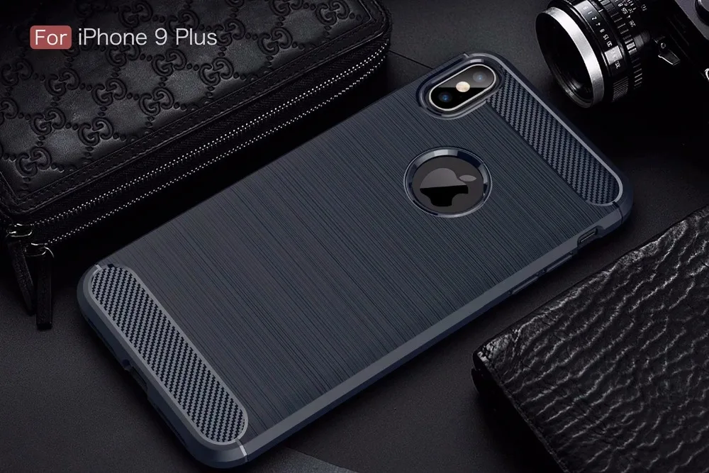 Для iphone XS XR MAX чехлы из кожы Броня антидетонационный мешок углеродного волокна