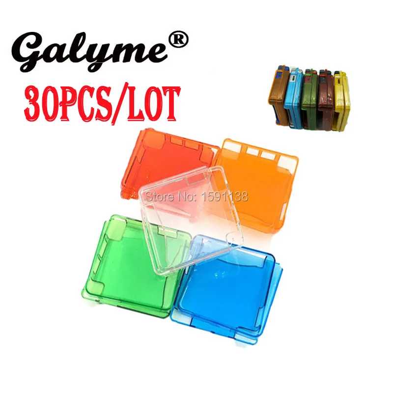 Хит продаж чехол для игровой консоли 30 шт./лот прозрачный защитный корпус GameboyGB