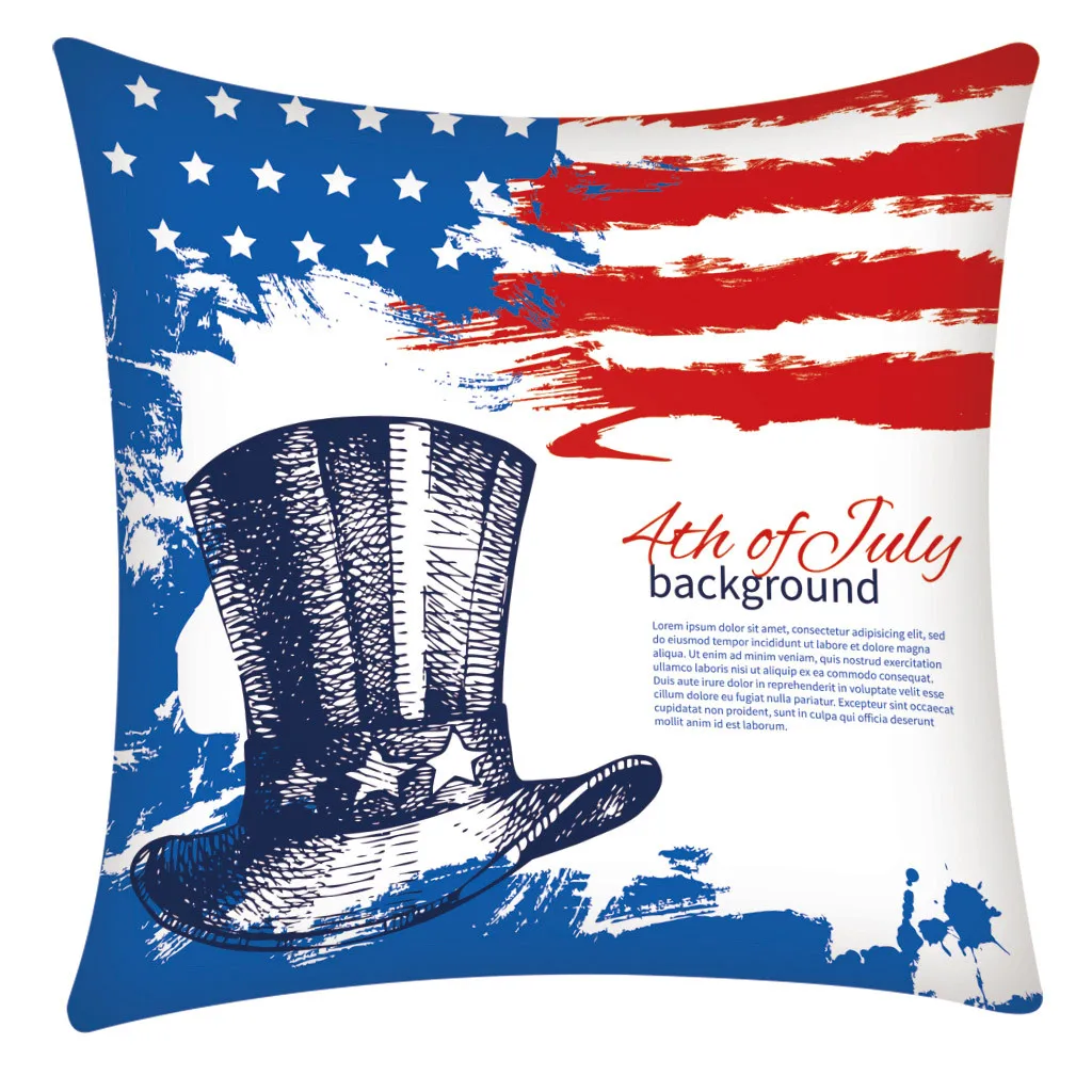 Наволочка для подушки День Независимости 4 июля наволочки дивана украшение дома