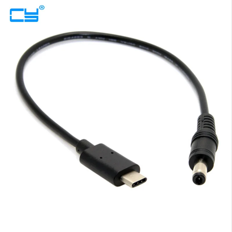 20 см USB 3 1 Тип C переменного тока в постоянный 5 2 мм Мощность штекер Удлинительный