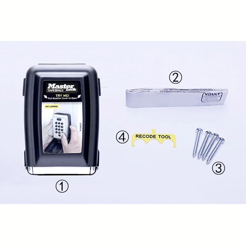 Ящик для хранения ключей Master Lock металлический шкафчик с паролем настенное