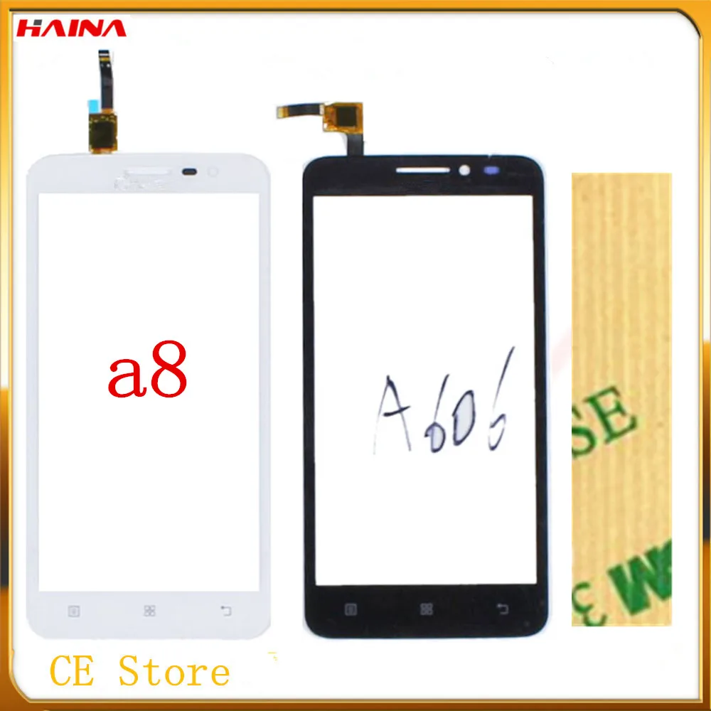 Качество AAA + для lenovo A806 A806T A808 A8 A606 A 606 сенсорный экран панель дигитайзер передняя