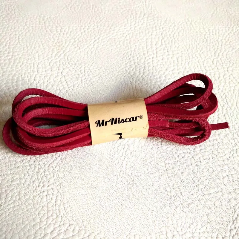 Mr. Niscar/1 пара; водонепроницаемые мокасины из натуральной воловьей кожи с квадратными шнурками; шнурки; кожаные ботинки в стиле ретро; длина шнуровки 60-180 см
