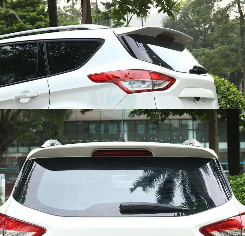 ABS жемчужно белый сушкой лаком крыло спойлер для Ford Escape/Kuga 2013 2016|wing spoiler|abs spoilerspoiler