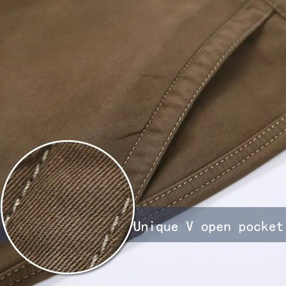 2018 Горячие Зимние флисовые мужские брюки карго свободный крой мульти карман