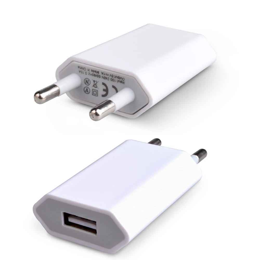 Адаптер питания с USB портом цветной евровилкой|Зарядные устройства для