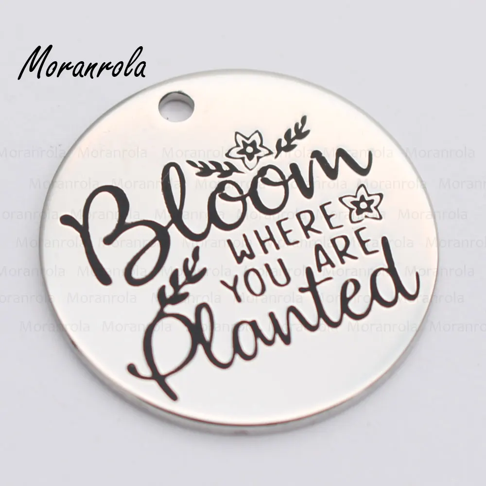Новый брелок с медным ожерельем arried &quotBloom Where You seated&quot очаровательные украшения