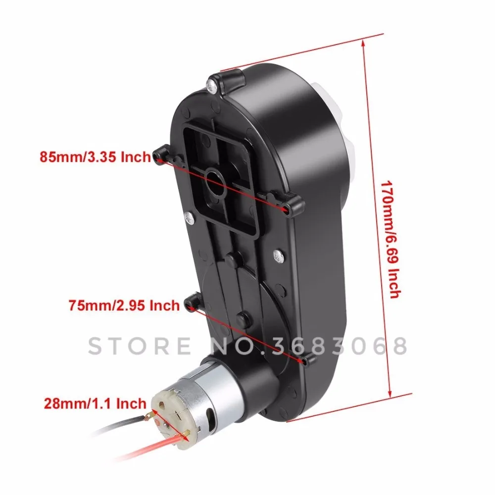390 Детский электромобиль Шестерни коробка с мотором, 12V 6V мотор с Шестерни коробка, Детская Езда на машине детское транспортное средство Запчасти для авто