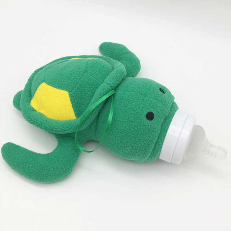 Cute Green Turtle Baby Feeding Bottle Bag//Baby Case Huggers/Baby Feeder Cover/Infant&ampToddler's Plush Toys | Мать и ребенок