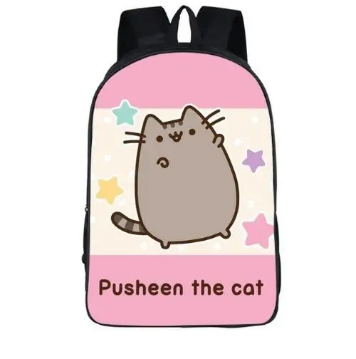 Мультяшные рюкзаки Pusheen с котом для начальной школы Повседневные детские