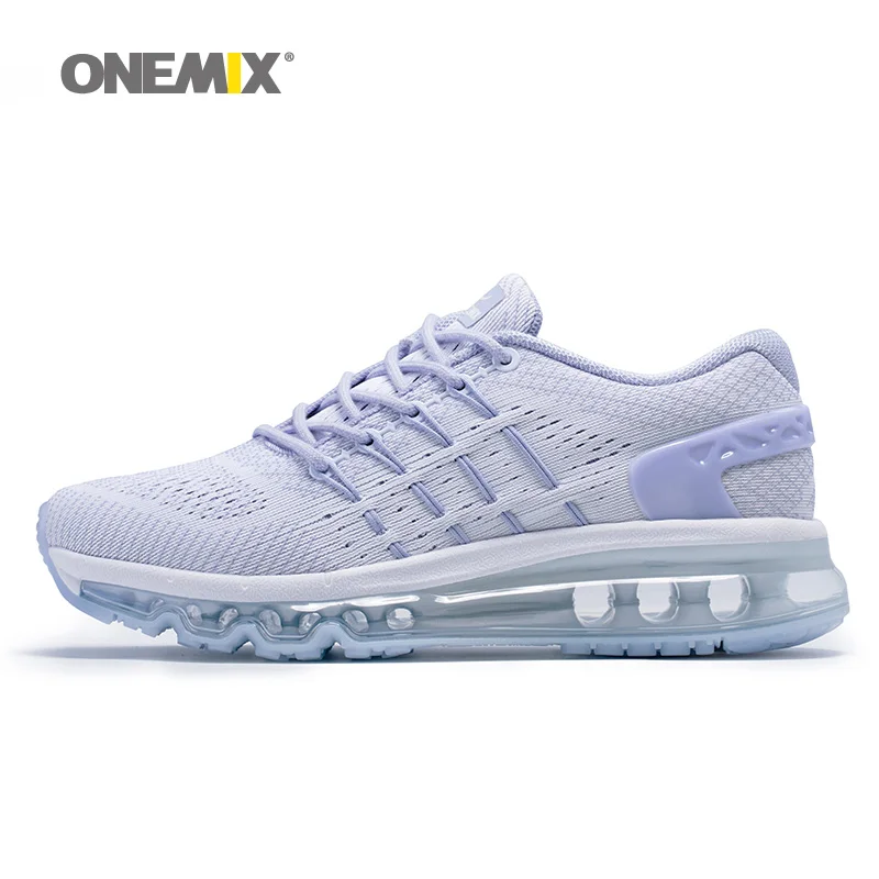 ONEMIX Air мужские кроссовки для женщин сетка полная ладонь Подушка спортивные кроссовки уникальная Обувь язык черный теннисные Спортивные кроссовки