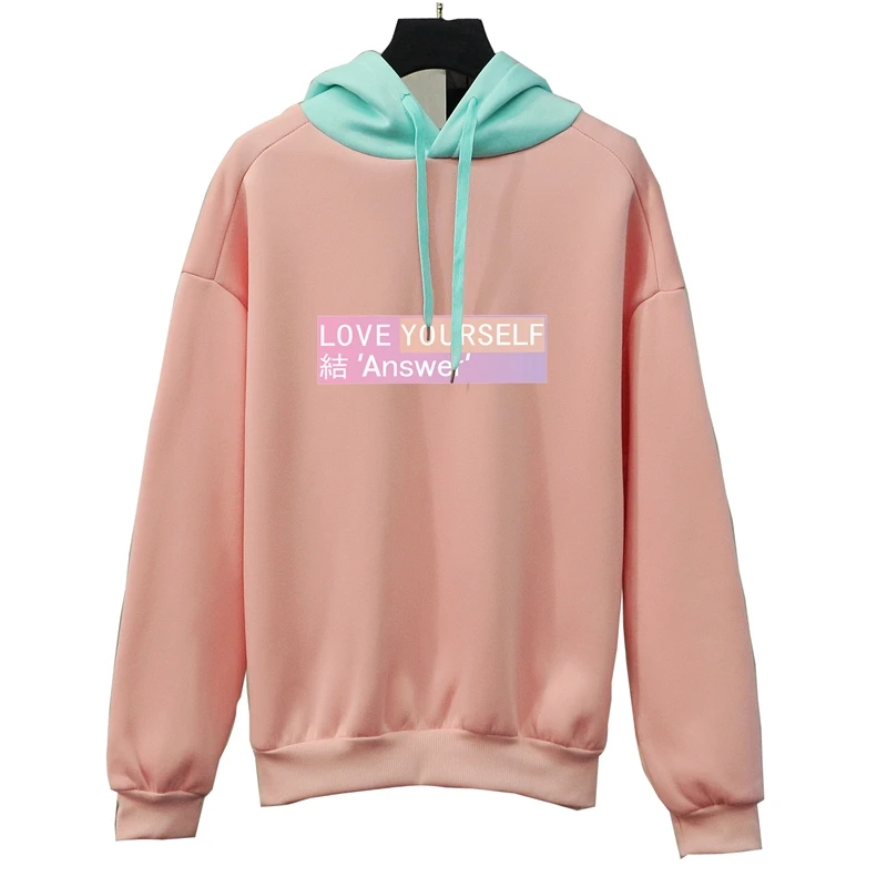Love Yourself 18 альбом ответ толстовка женская куртка с капюшоном повседневные