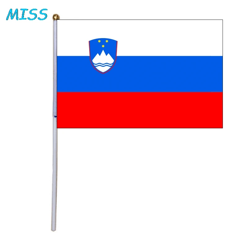Ручные флаги с полюсом 14*21 см, из кремния, с Мальтой, с Латвией, с Литвой, с Латвией, с Латвией, с грубой подошвой, с Латвией, с Словенией, 5/10/20/50