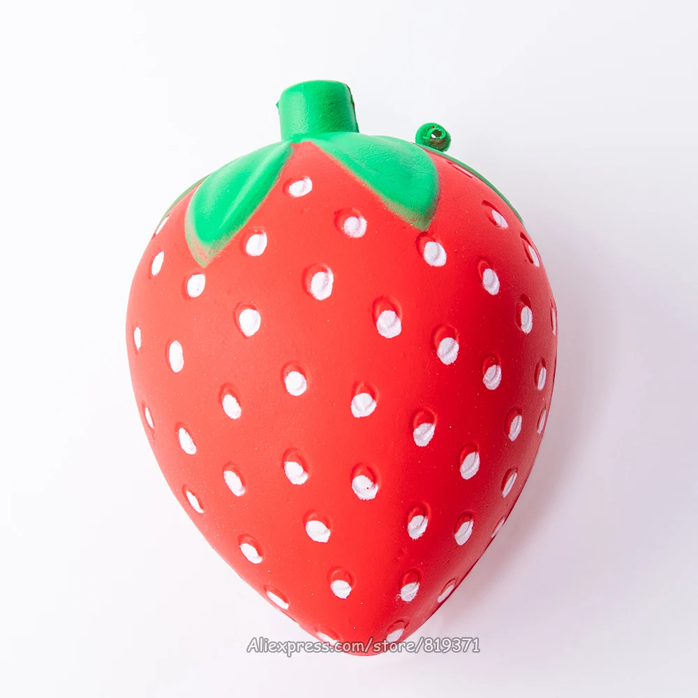 Мягкие и милые медленно поднимающийся цветной клубникой Большой Squeeze