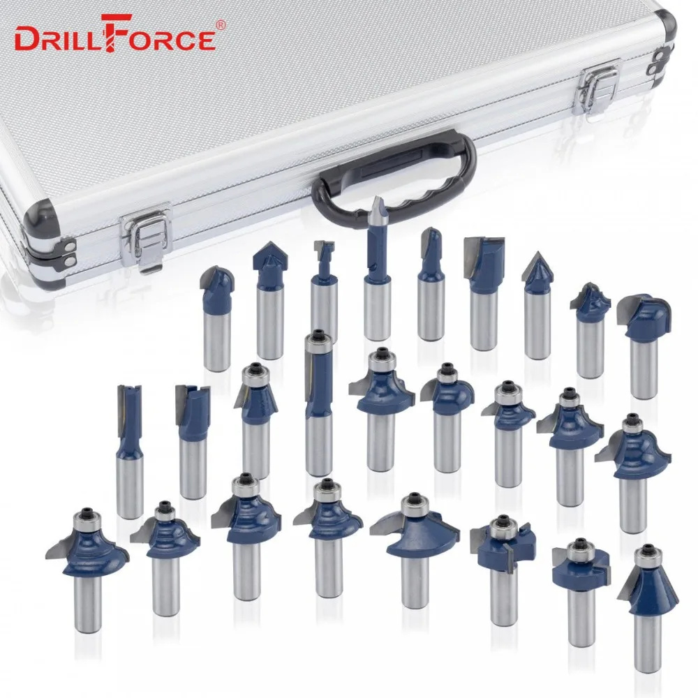 Набор фрез Drillforce из карбида вольфрама 1/2 дюйма (12 7 мм) 80 шт.|Фреза| |