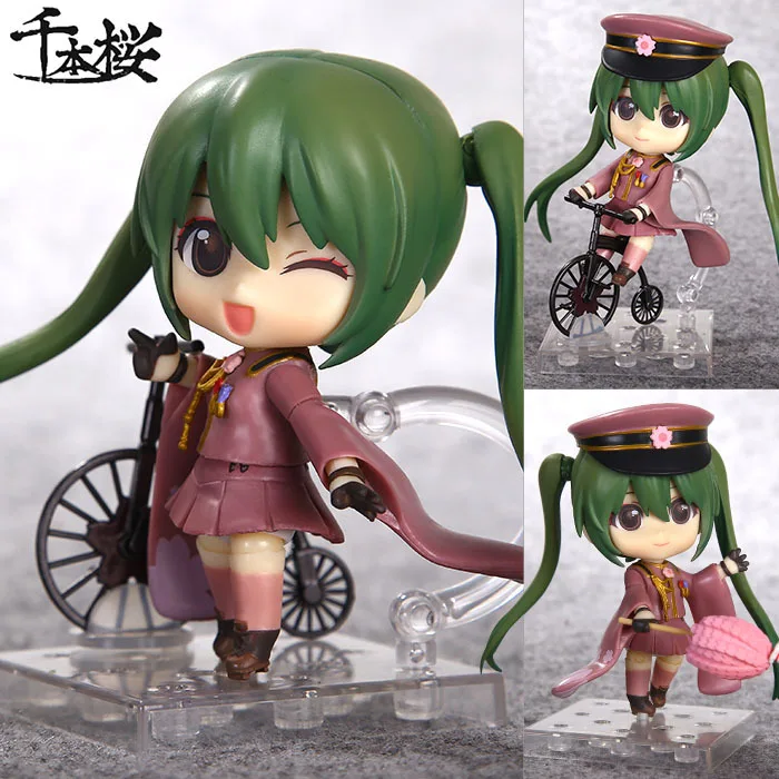 Бесплатная доставка Симпатичные 4 &quotNendoroid Vocaloid Hatsune Мику Senbon Сакура штучной