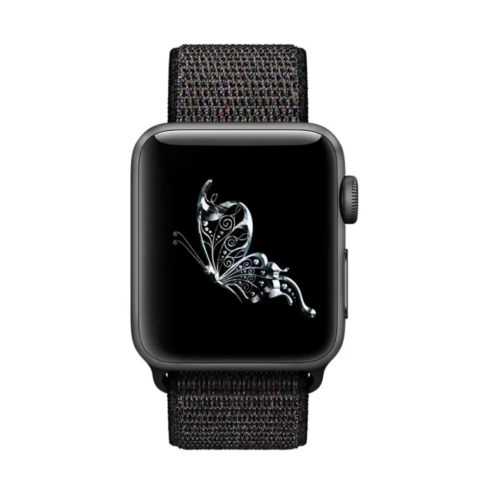 LEONIDAS дышащая нейлоновая Спортивная петля для Apple Watch серии 3 2 1 42 мм 38 полоса