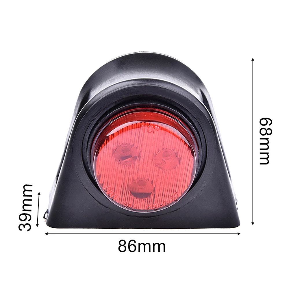 

Universal 2pcs Truck Side Marker Lights LED Turn Signal Lamp Compatible With 10-30V Trailer Truck