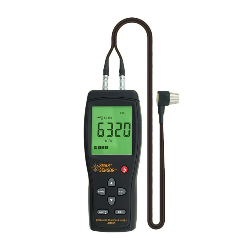 Цифровой ультразвуковой измеритель толщины с ЖК-дисплеем AS850 1 2-220 мм скорости