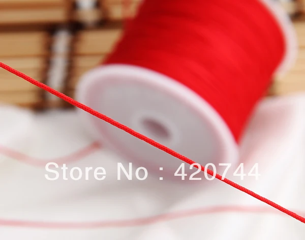 Красный нейлоновый шнур для украшений длиной 40 м 10 рулонов|thread 1mm|cord threadjewelry cord |