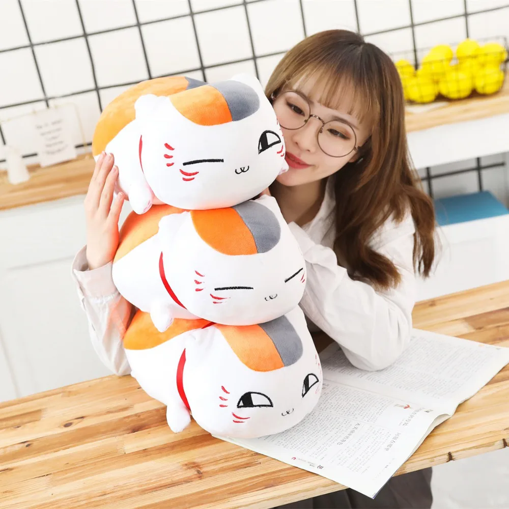 30cm/60cm Cute Madara Plush Cat toys Yuujinchou Stuffed &ampPlush Animal Baby Appease Toys doll baby sleep toy gifts For kids | Игрушки и