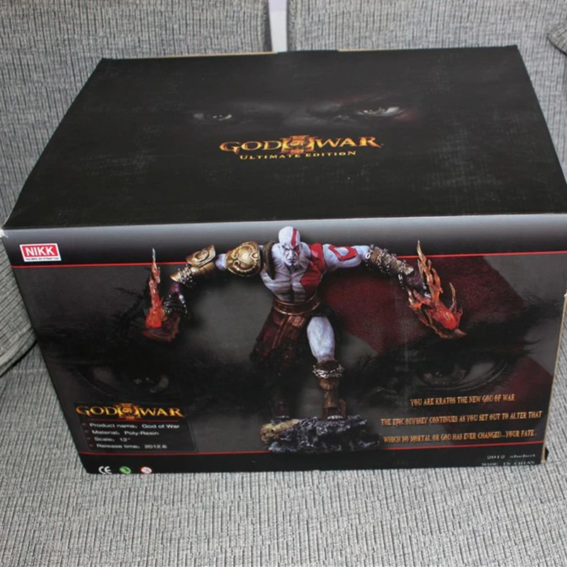 Статуя God of War Zeus Son Kratos бюст призрак Спарты полноразмерный портрет GK 35 см фигурка Коллекционная модель игрушки коробка J373