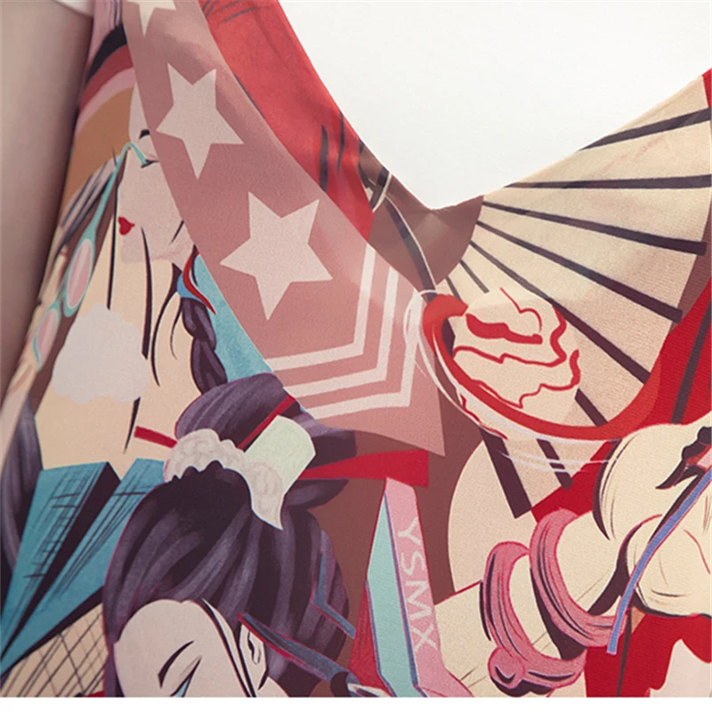 

Dress Female 2019 Summer Fashion New Temperament Was Thin Two-Piece Large Size Covered Belly Short-Sleeved Dress H0093