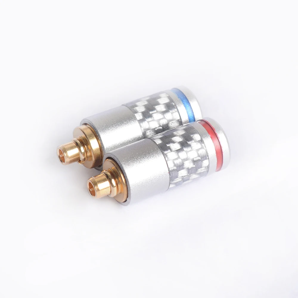 OKCSC A2DC 2Pin MMCX разъем Jack 2,5 мм/4,4 мм сбалансированный штекер 3,5 мм аудио разделительный ползунок из углеродного волокна аксессуары для наушников