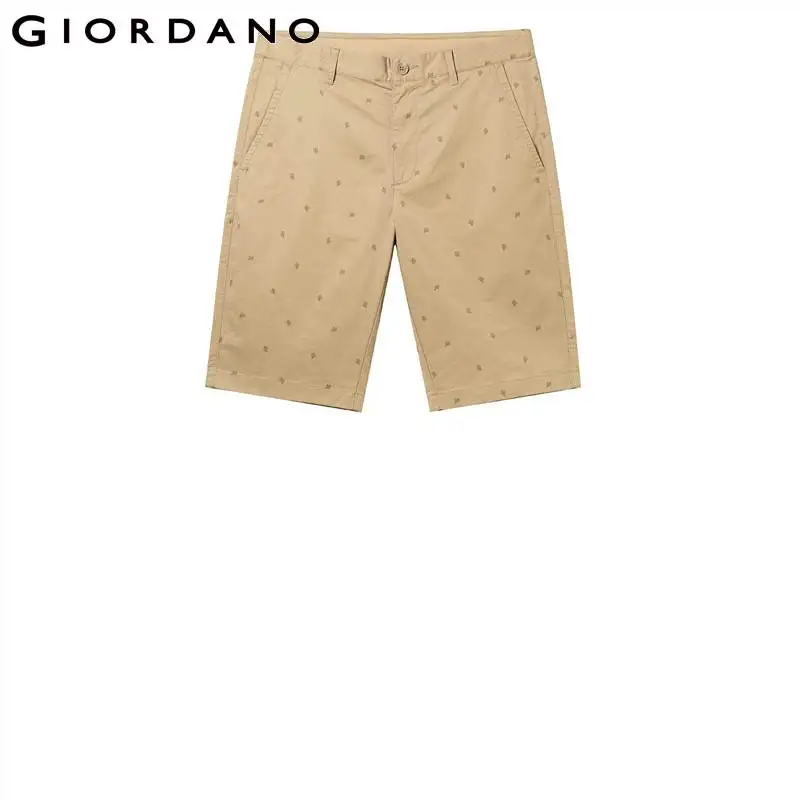 Giordano повседневные зауженные шорты из натурального хлопка slim fit,с вышивками на них,имеется три варианта окраса