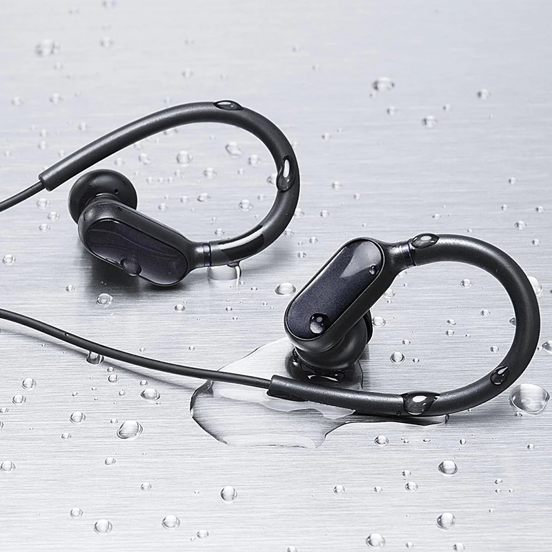 Xiaomi mi спортивные Bluetooth наушники mi ni версия беспроводной ушной крючок Музыка гарнитура наушники водонепроницаемый с mi c