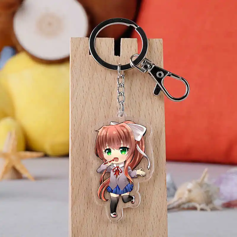 Брелок для ключей Doki с рисунком из мультфильма японского аниме держатель подарок
