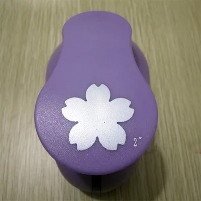 Cherry Blossoms Большой размер 4-5 см сердце Дырокол поздравительных открыток инструмент DIY резка круглый Дырокол Скрапбукинг Eva резак скрапбук Cortador - Цвет: Cherry Blossoms